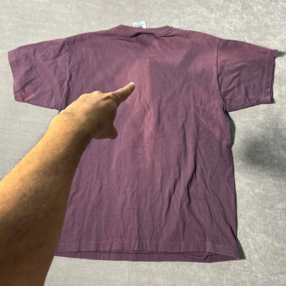 Vintage Belton Show Me The‎ Money Graphic T-Shirt Purple Mens Large Made in USA